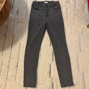 Good American gray skinny jeans